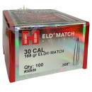 HORNADY 30506 ELD Match GESCHOSSE .30/.308 168GR 100 STÜCK